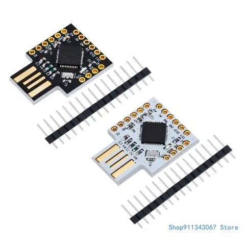 USB ATMEGA32U4 Мини макетная плата, модуль виртуальной клавиатуры, плата расширения, микроконтроллер DC5V I2C UART, Прямая