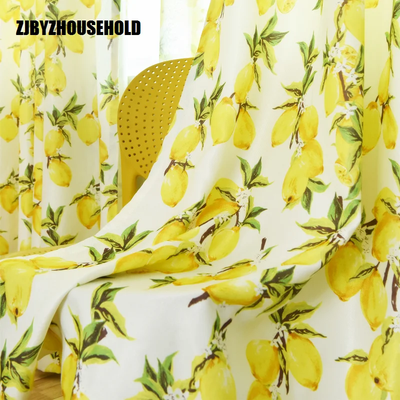 

Customized Scandinavian Style Curtains for Living Room Fresh Products Curtains for Bedroom Study Floating Curtain and Floor