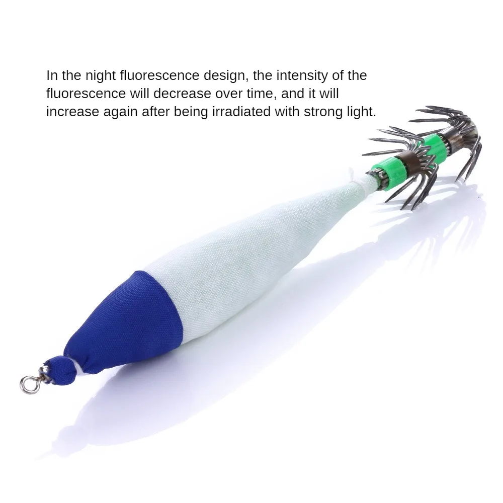

/lot 10.5cm 6g Squid Jig Cuttlefish Hard Lure Luminous Fishing Tackle Equipment Wood Shrimp Fishing Lure