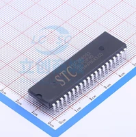 1pcslote stc15f2k60s2 28i pdip40 package dip 40 new original genuine microcontroller ic chip mcumpusoc