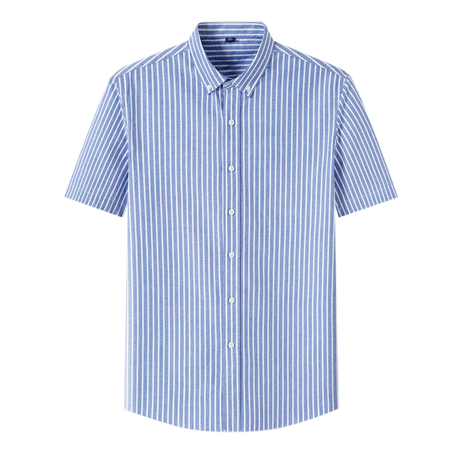 

Мужская рубашка с коротким рукавом, отложным воротником и карманом