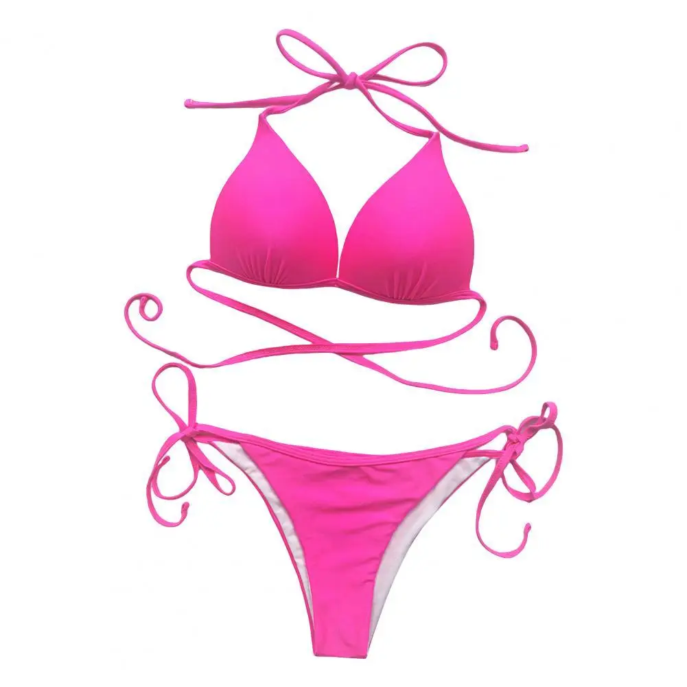 

1 Set Chic Split Type Women Swimwear Women Bikini Sexy Anti-pilling