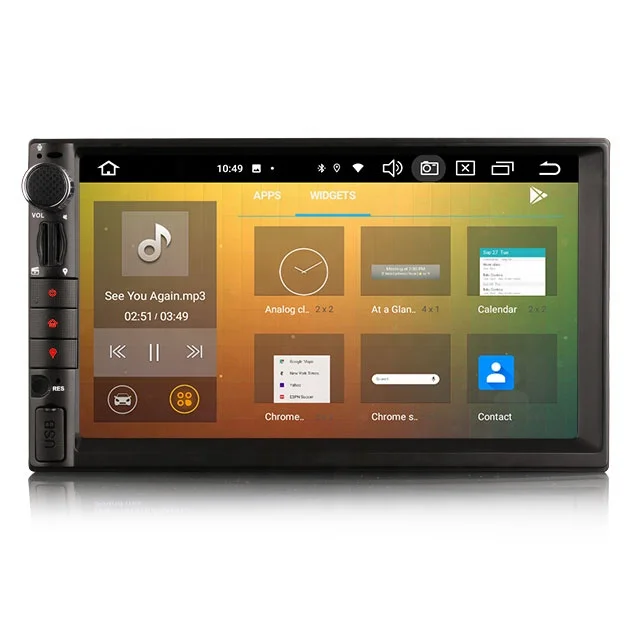 Erisin ES8549U 7 &quotУниверсальный 2 Din Android 12 0 автомобильный стерео DSP CarPlay и Авто GPS TPMS DAB + 4G