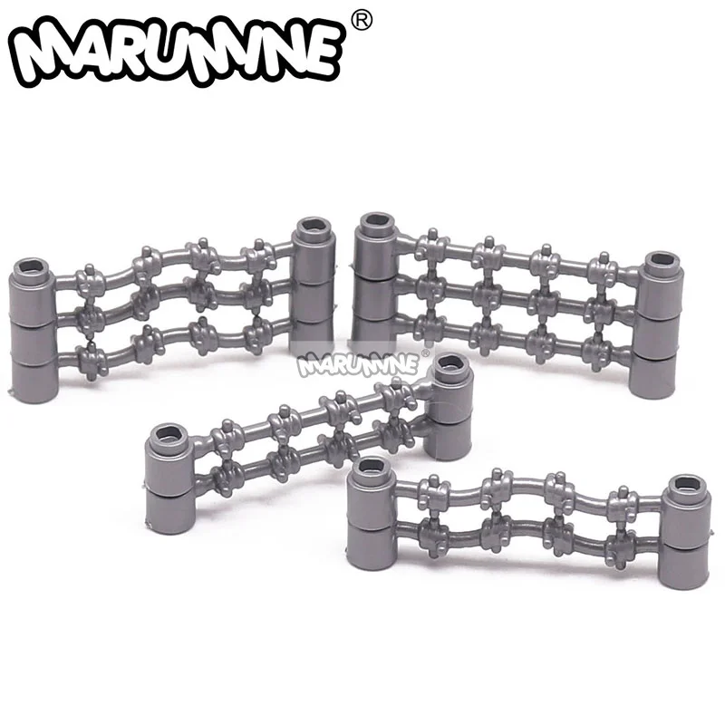 Фото MARUMINE 300 шт., военный тематический забор, проволочная сетка, MOC, строительные блоки, тактический STEM, креативный игровой набор, пластиковые игрушки, аксессуары для самостоятельного изготовления №1