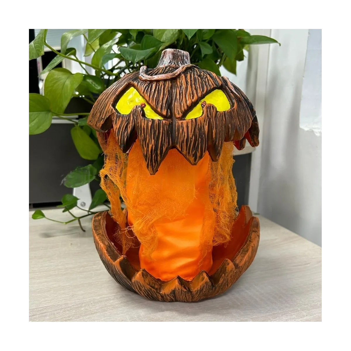 Страшный выдвижной Джек-о-фонарь украшение на Хэллоуин говорящая Тыква со