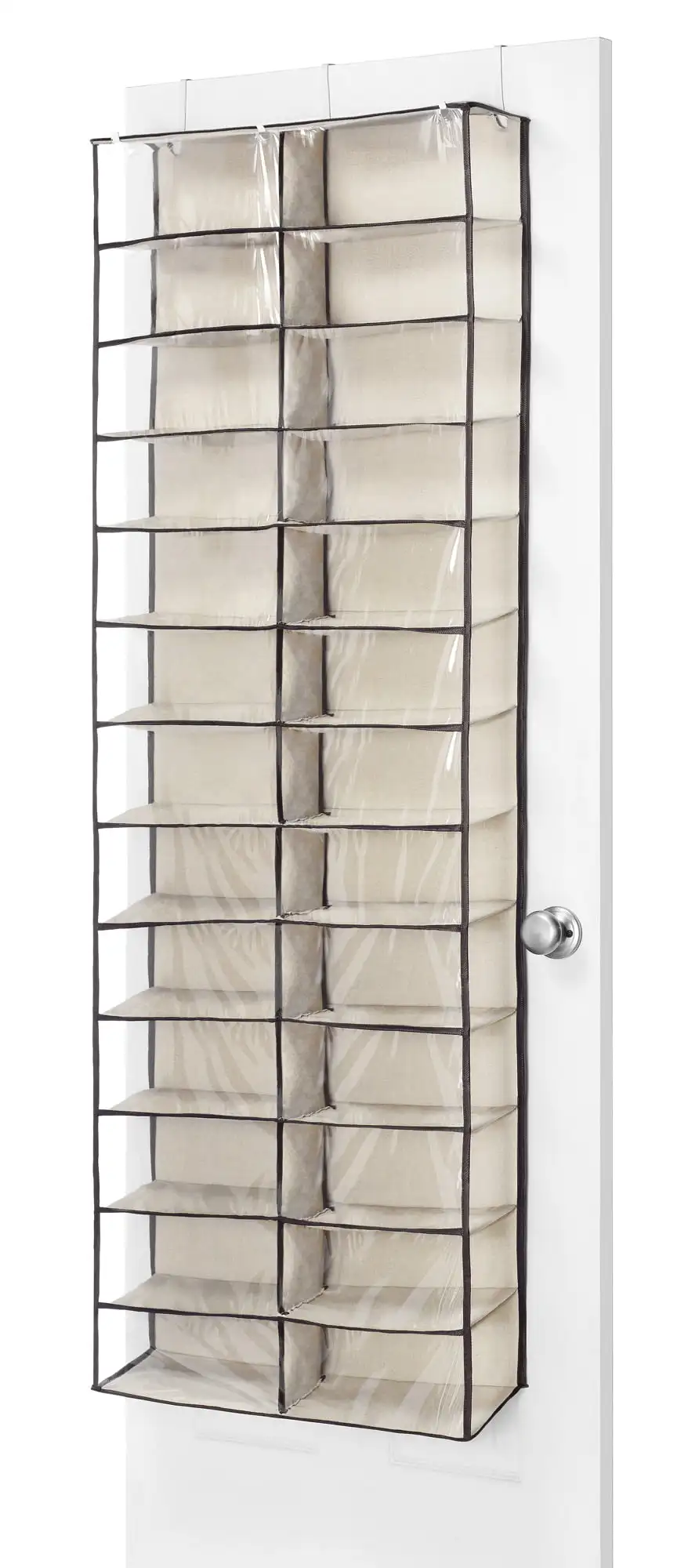 

26 Section over the door Shoe Shelves - Espresso - 6" x 22" x 63"