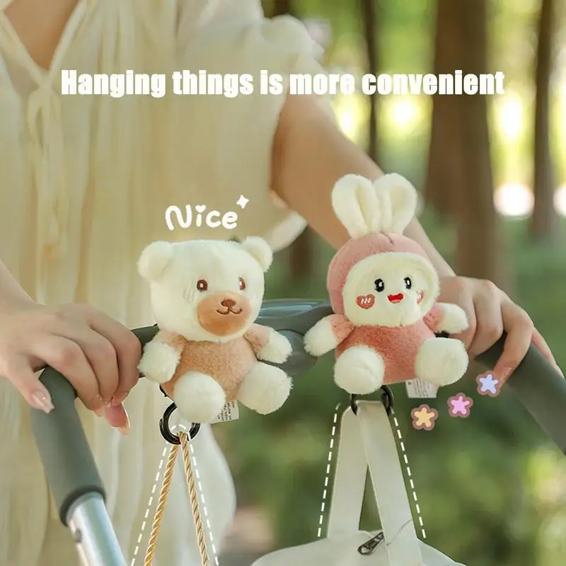 

Мультяшная детская коляска с двойным крючком, плюшевые игрушки, коляска, корзина, подвесной органайзер для подгузников, сумка, аксессуары для коляски