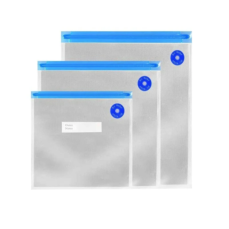 10 шт./компл. Многоразовые Пакеты для вакуумной упаковки еды бытовой вакуумный