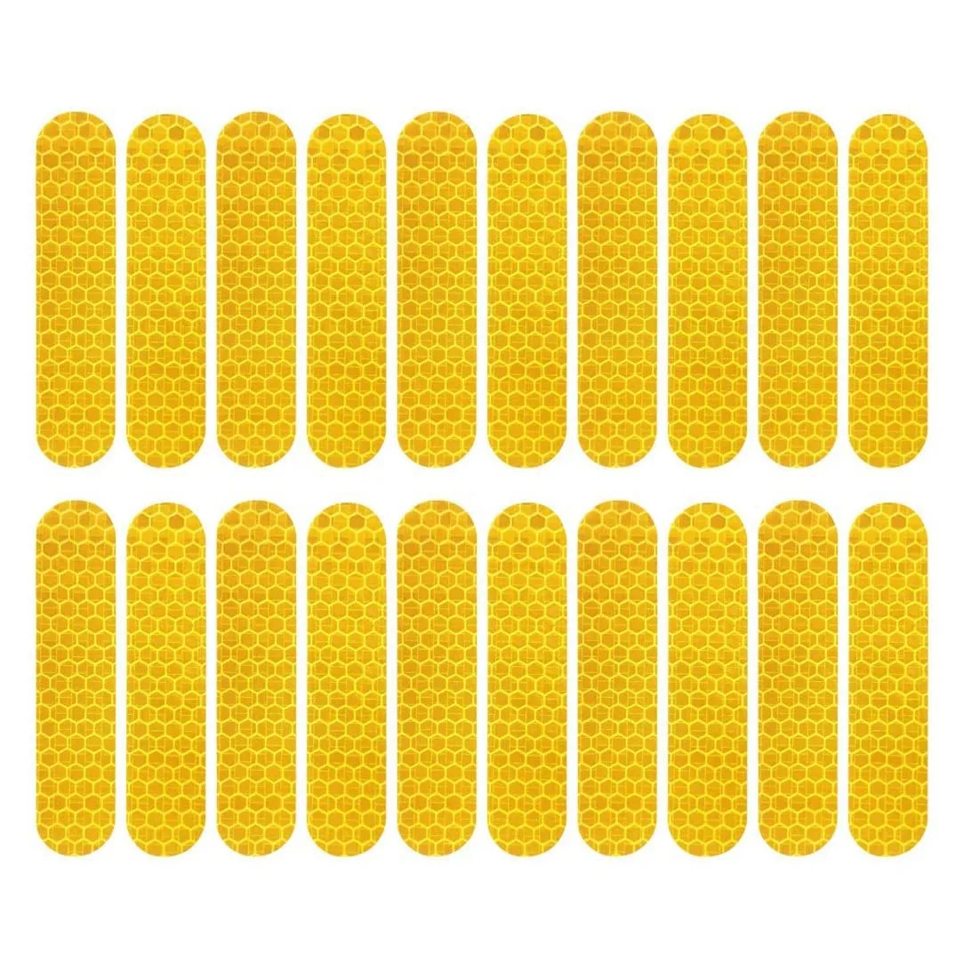

20PCS Reflective Stickers Waterproof Warning Strip Night Reflective Stickers for Ninebot Max G30 Electric Scooter