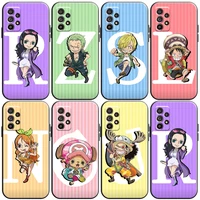 one piece anime phone case for samsung galaxy a32 4g 5g a51 4g 5g a71 a72 4g 5g liquid silicon silicone cover coque carcasa
