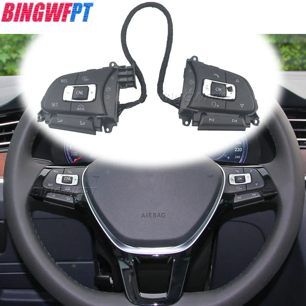 

High Quality Switches 5NG959442 CNL Steering Wheel Multi-function Button For VW Jetta Tiguan Touran T-roc Arteon 5NG959442