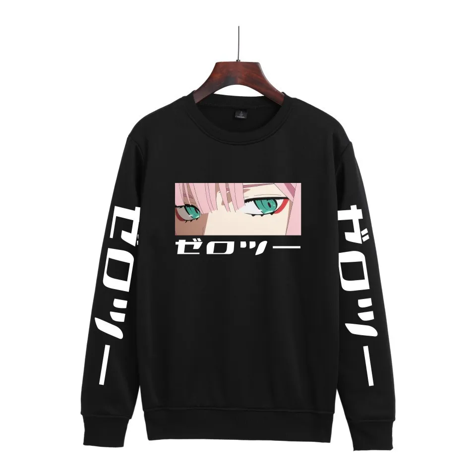 Свитшот унисекс с японским аниме принтом повседневная Милая толстовка круглым