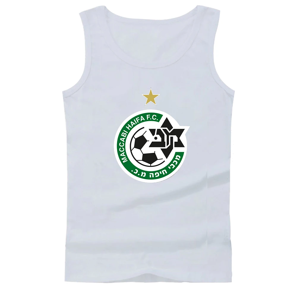 

Майка мужская для бега и фитнеса, футбол, Израиль, Maccabi, Хайфа, крутая летняя спортивная облегающая повседневная майка без рукавов