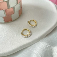 simple celebrity style gold pearl drop earrings for woman 2021 korean fashion jewelry wedding girls sweet accessories