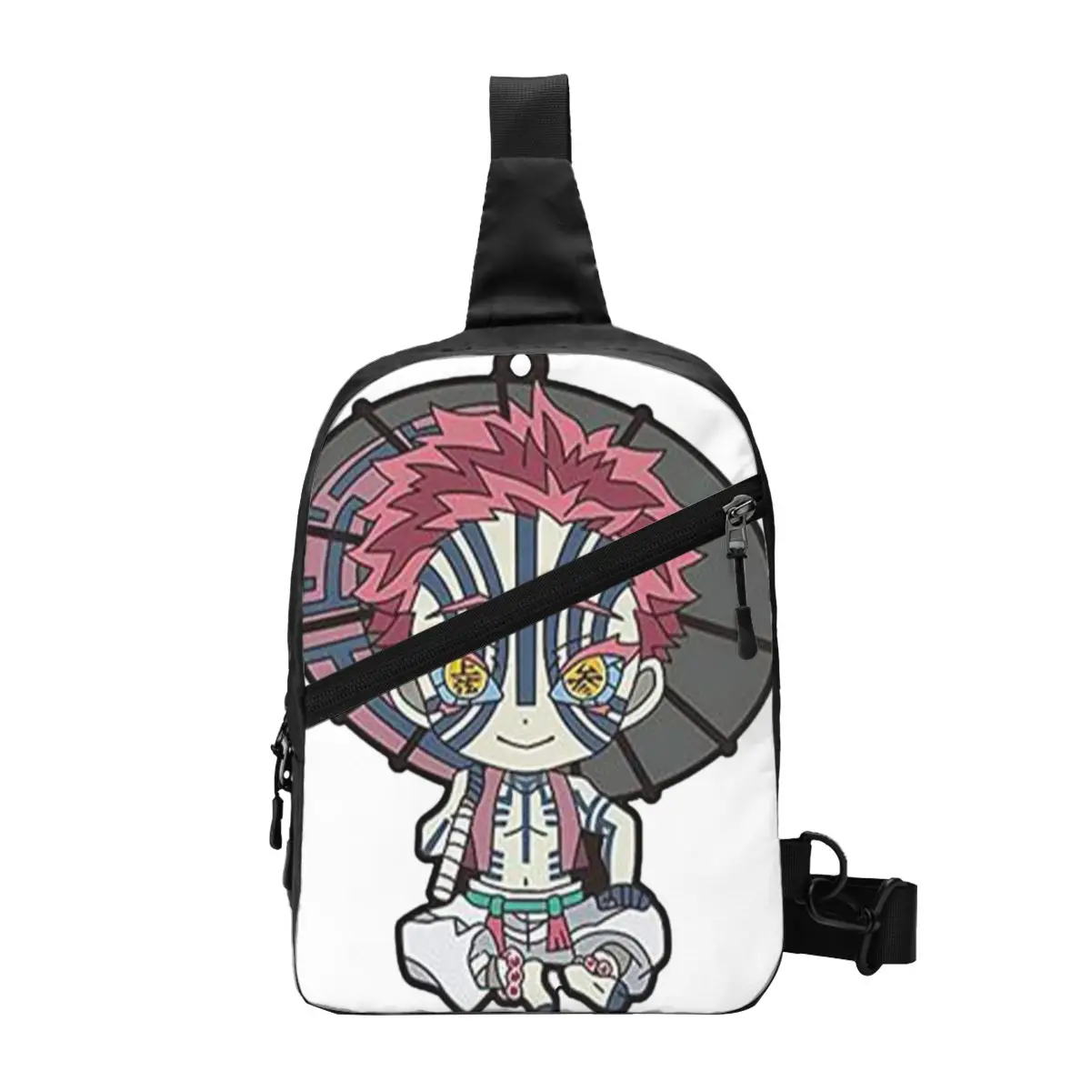 

AKAZA DEMON SLAYER Chest Bag anime manga otaku rengoku inosuke Casual Shoulder Bags Men Custom Outdoor Style Hiking Small Bag