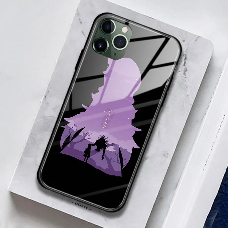 Чехол для телефона Razor Glass Soft Silicone для iPhone SE 6s 7 8 Plus X XR XS 11 12 13 Mini Pro Max в игре Genshin Impact.