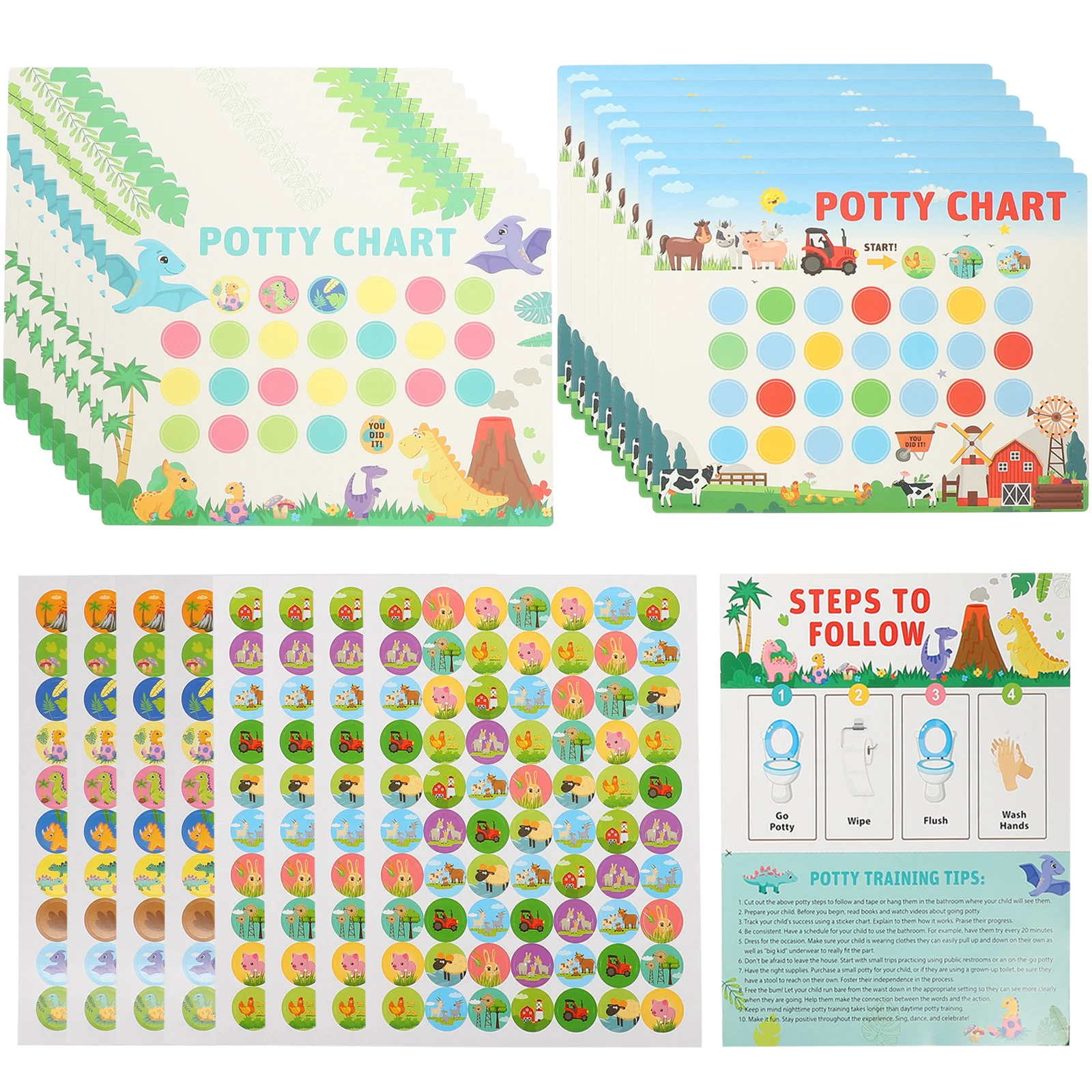 

1 Set Potty Training Reward Chart Toddler Potty Training Chart Kids Girl Potty Training Chart