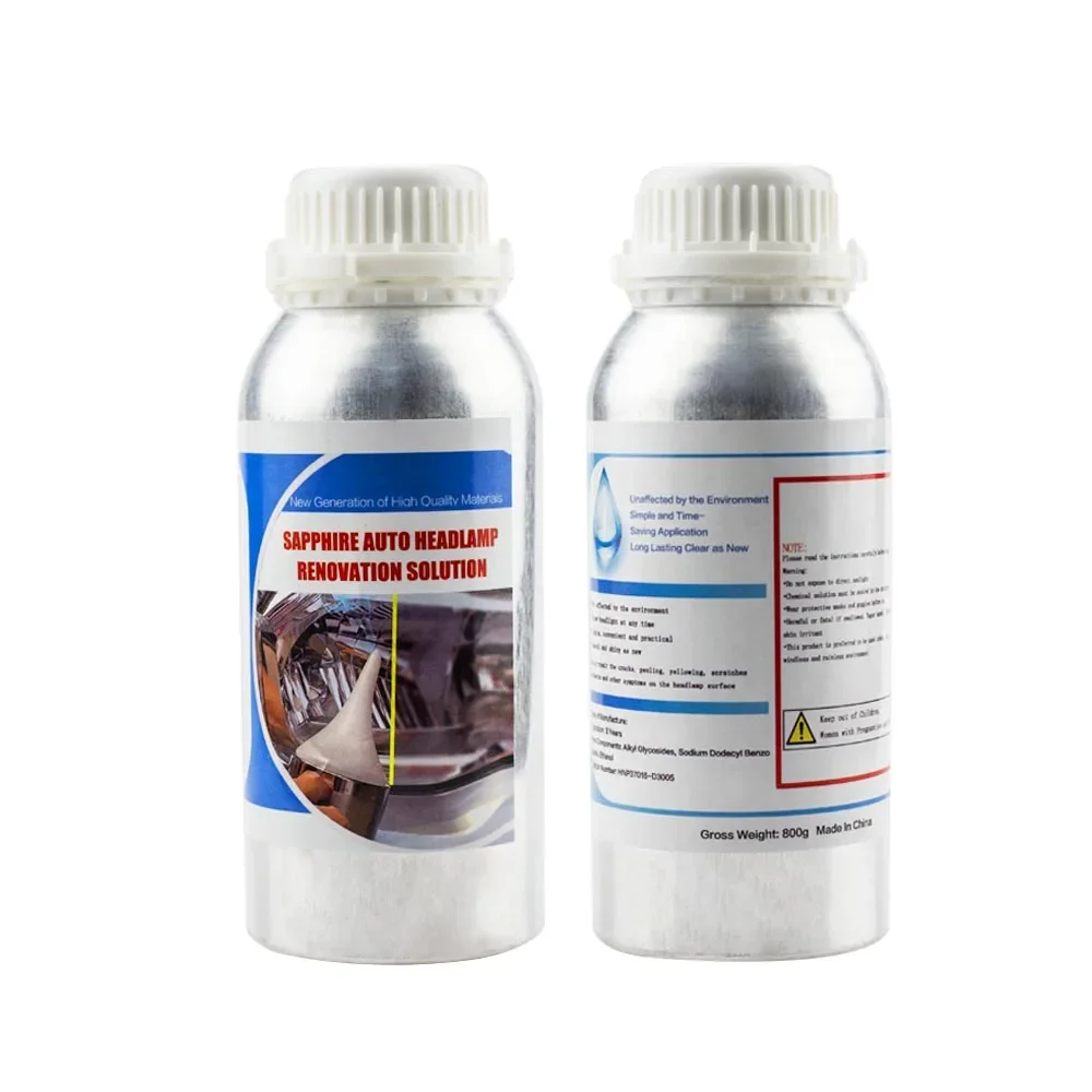 800 мл автомобильный лак для фар комплект восстановления жидкость ремонта ухода