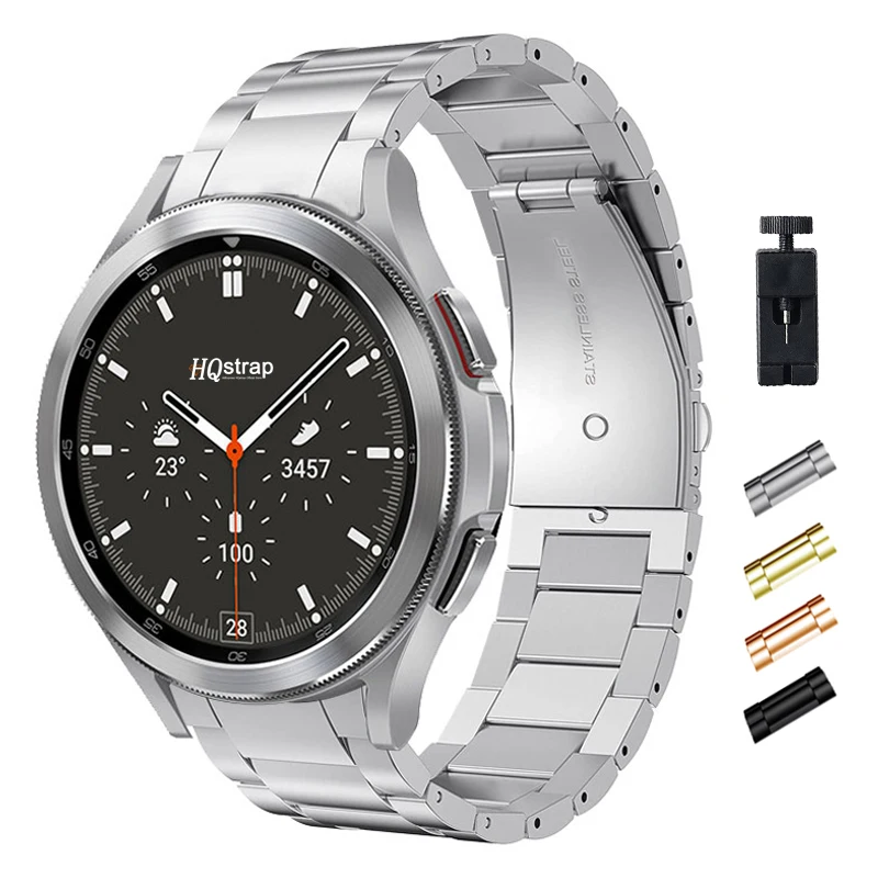 

No Gap Stainless Steel Strap for Samsung Galaxy Watch 5 Pro Watch4 Classic 46mm 42mm Bracelet for Samsung Watch 4 5 44mm 40mm