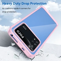 case for xiaomi poco m4 pro 5g 4g cover shockproof coque soft frame acrylic back comfortable keys cases for poco m3 pro
