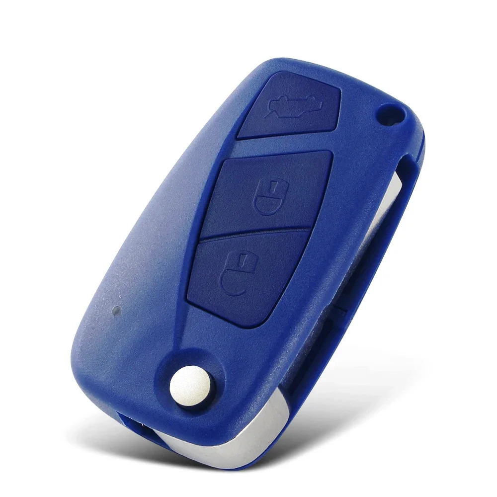 KEYYOU 10 шт. 3 кнопки для FIAT Punto Ducato Stilo Panda Flip складной чехол автомобильного ключа с