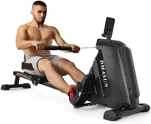 

Machine, Rower 350 LB Weight Capacity Row Machine with 16 Level Resistance, LCD Display & Comfortable Seat Cushion, Rowing