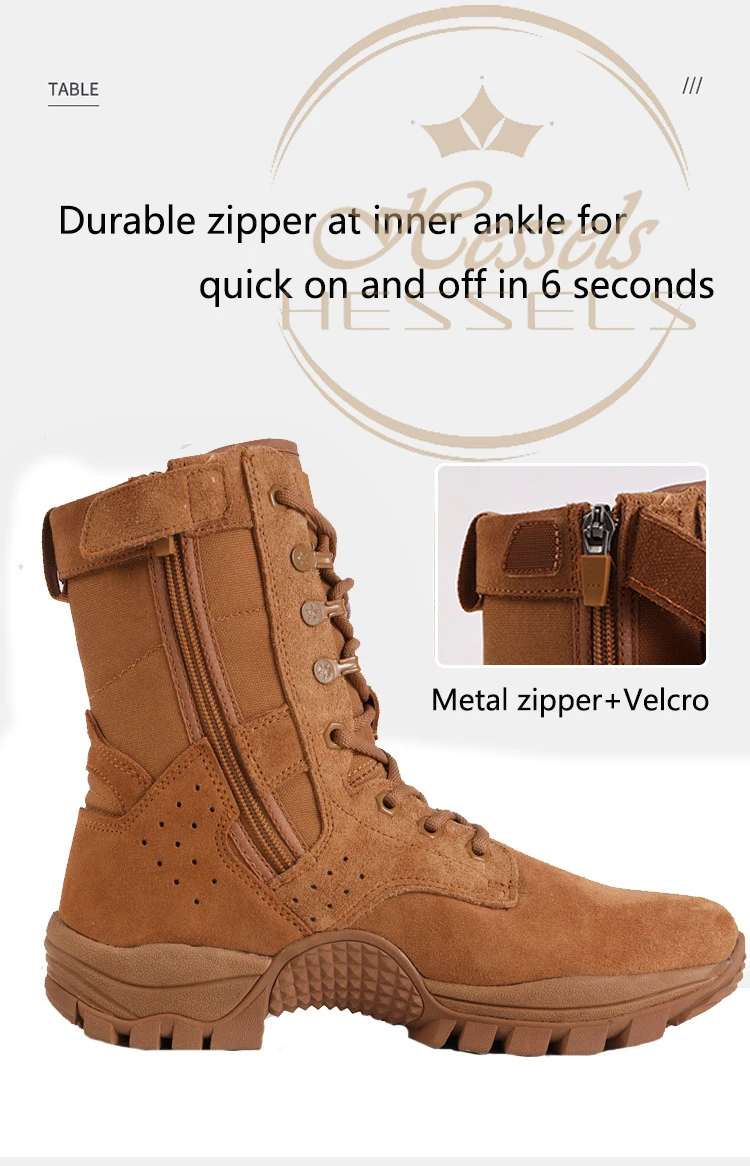 Genuine Leather Ankle Boots Men Outdoor Leather Waterproof Hiking Man Boots Army Hunting Boots for Men Shoes Casual Brown Boots