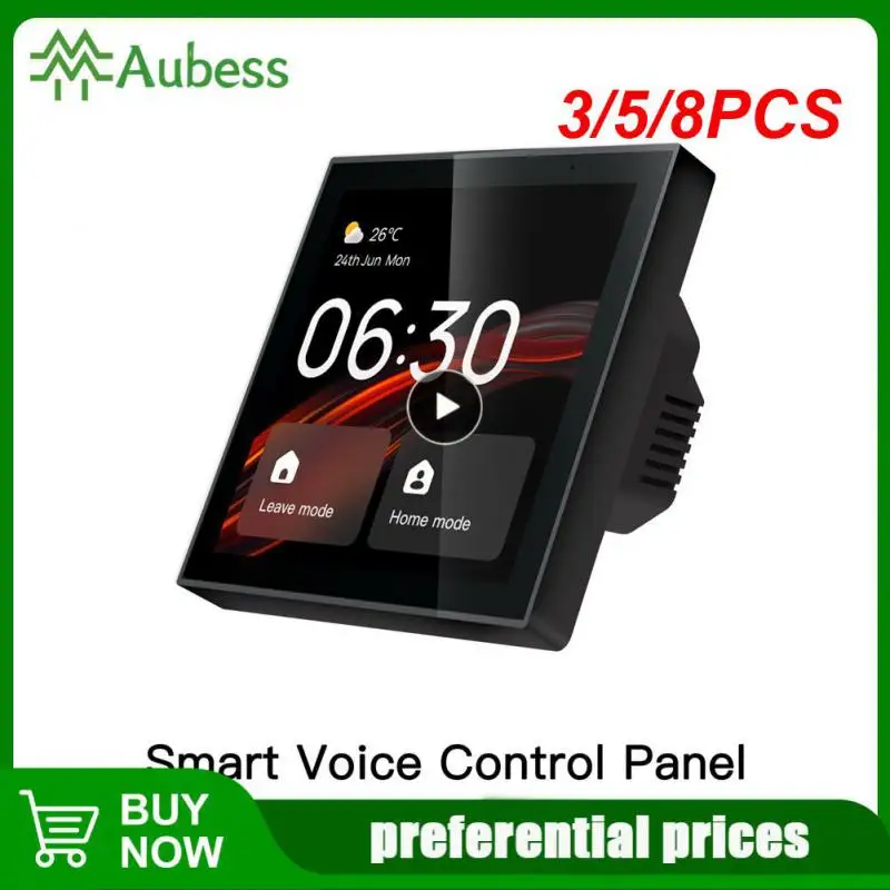 

3/5/8PCS With Smart Life App Touch Screen Control Panel 100-240vac Touch Screen Switch Multi-functional Central Control