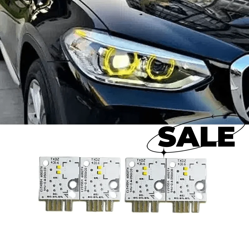Фото Желтые платы Angel Eye DRL для BMW X3 G01 X4 G02 F97 F98 2019 2020 2021, модуль неадаптивных светодиодных фар дневного света №1