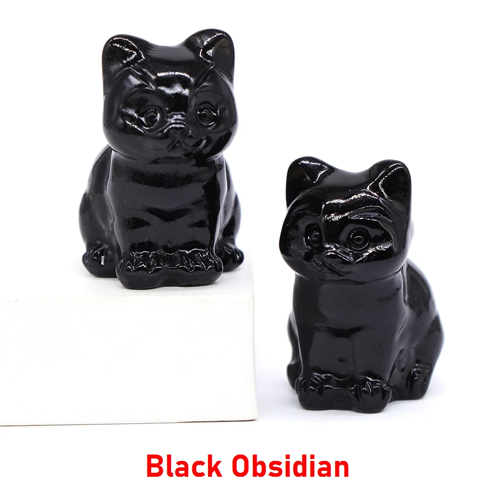 

Фигурки кошек из камня 30 мм