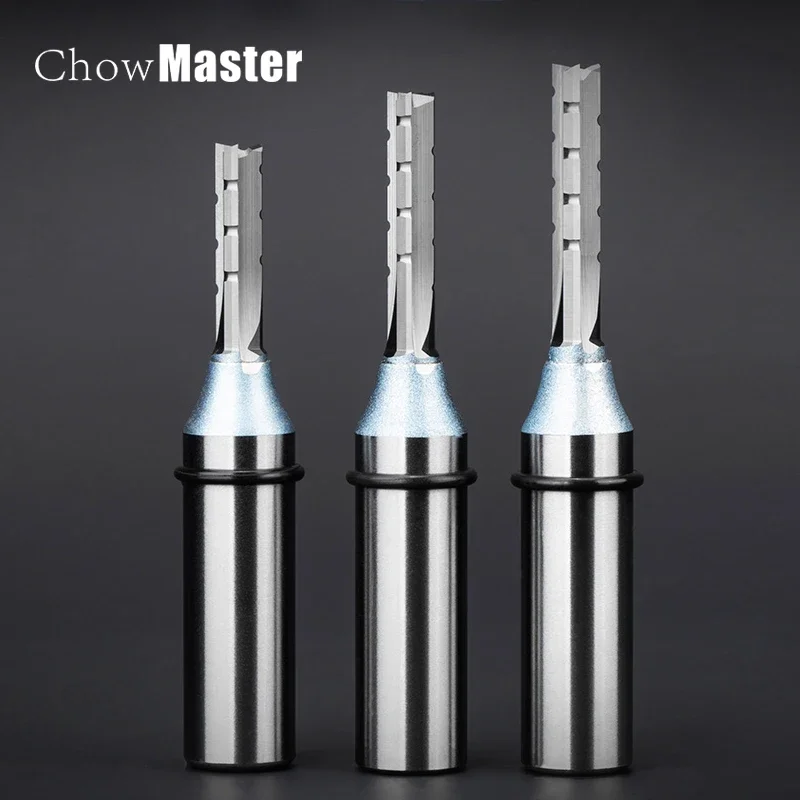 1/2 haste 12.7mm 3 flautas de corte em linha reta roteador bit tct cortadores carpintaria para madeira cnc corte slot bits fresa