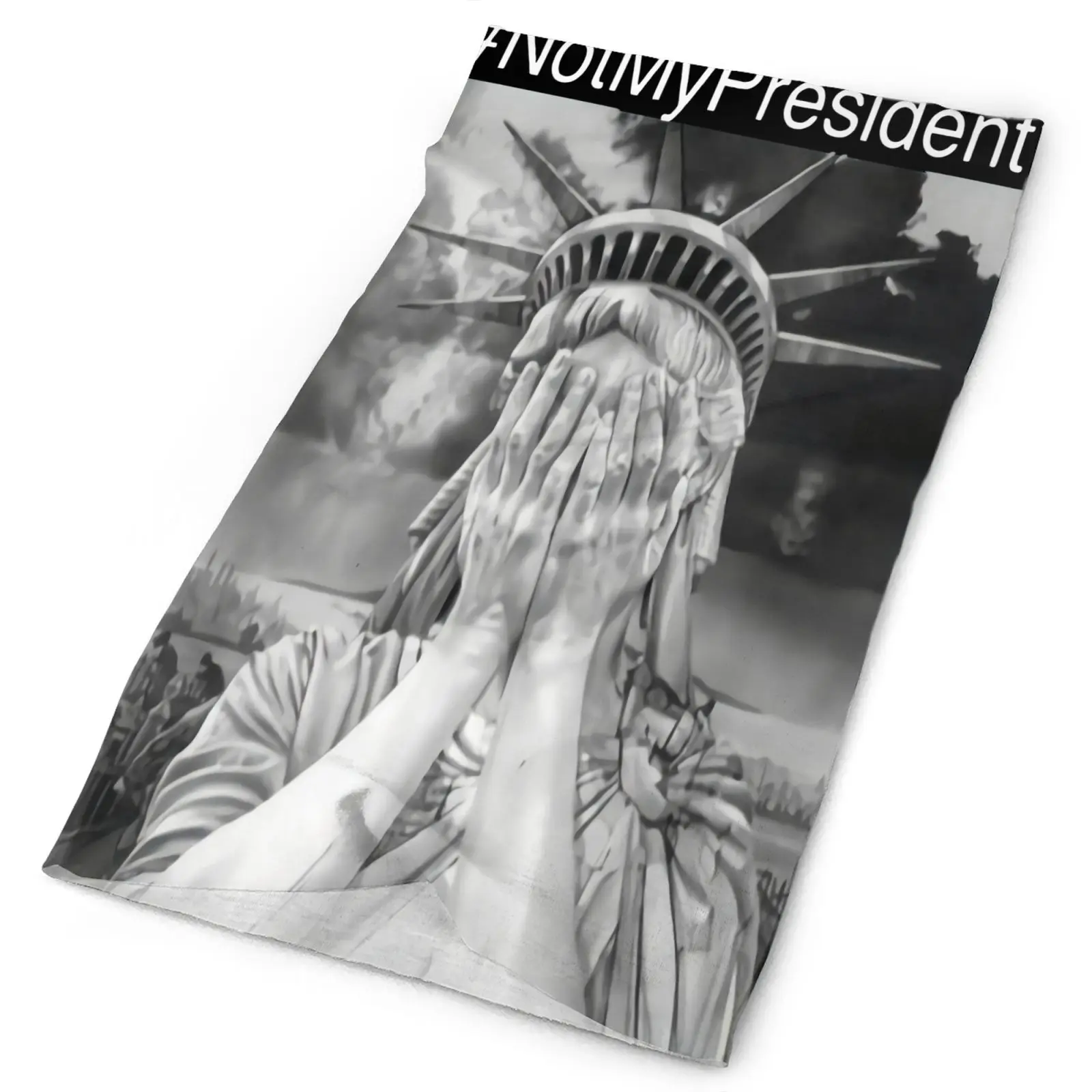 

Not My President Sad Ashamed Statue Men's Bandana Shemagh Mask Balaclava Woman For Snowboard Ski Man Scarf Skimask Bandana Man