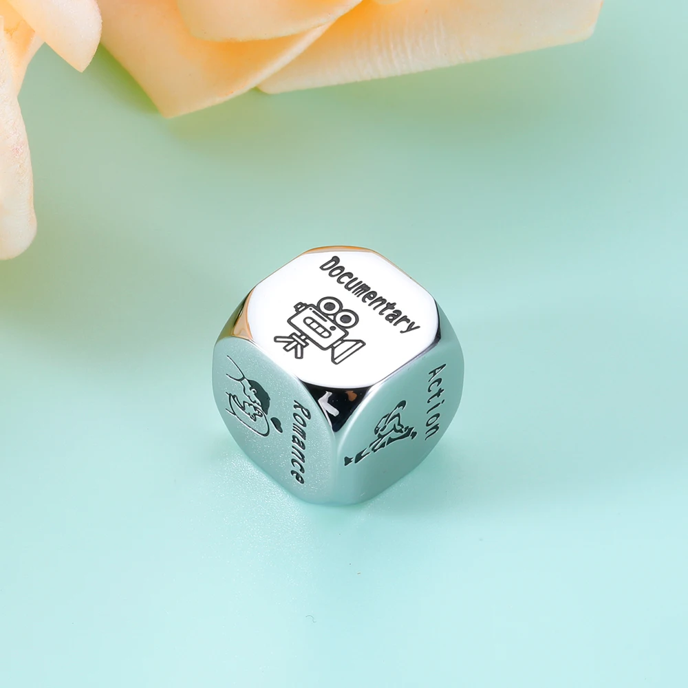 

Movie TV Decider Dice Couple Date Night Genre Ideas Funny Gift for Lover Boyfriend Girlfriend Wedding Anniversary Romantic Gifts