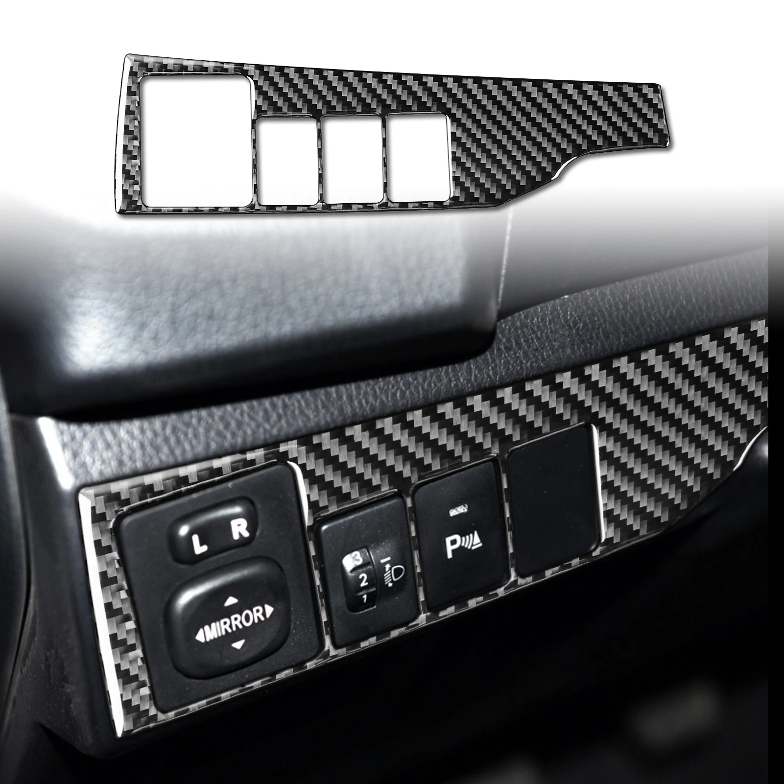 Настоящее углеродное волокно, автомобильные аксессуары, центральная консоль, комплект переключения передач, мягкая наклейка для Toyota Corolla 2014, 2015, 2016, 2017, 2018