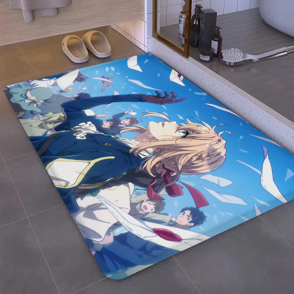 V-Violet E-Evergarden Коврик для ванной комнаты INS Стиль Мягкий напольный коврик спальни