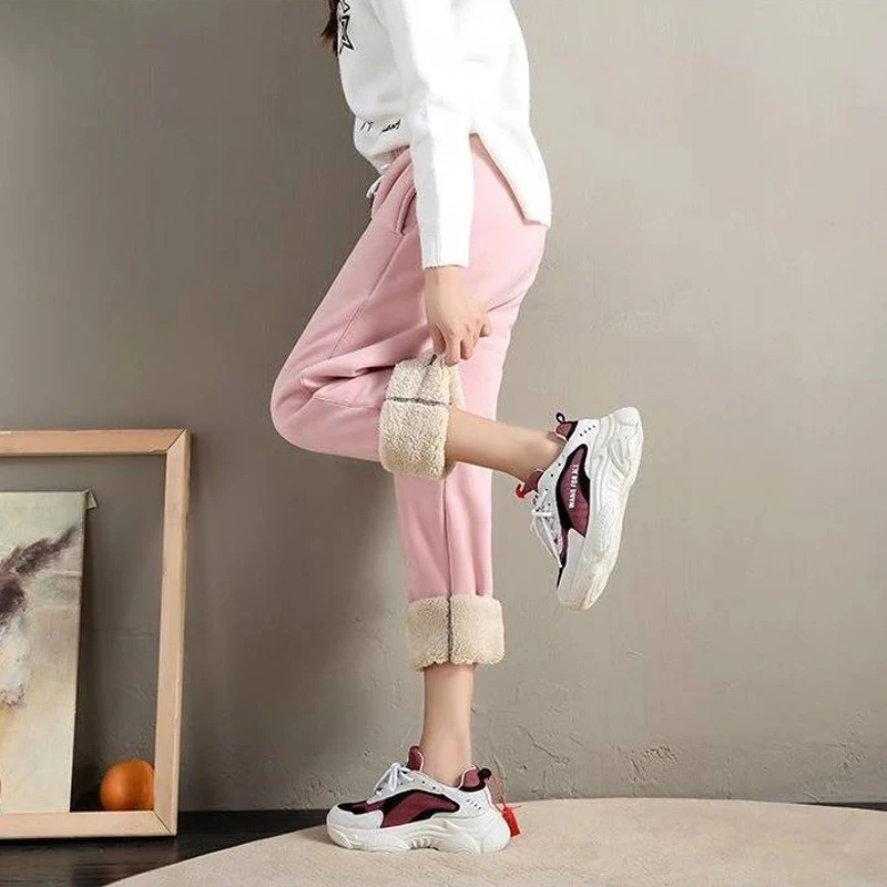 Warm Leggings Women Winter Pants Thick Trousers Fashion Casual Soild Color Legging Sweatpants Comfortable Sport Leggings Women