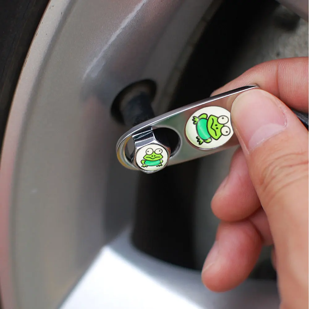 DSYCAR 1 комплект противоугонные колпачки для клапанов автомобильных колес из