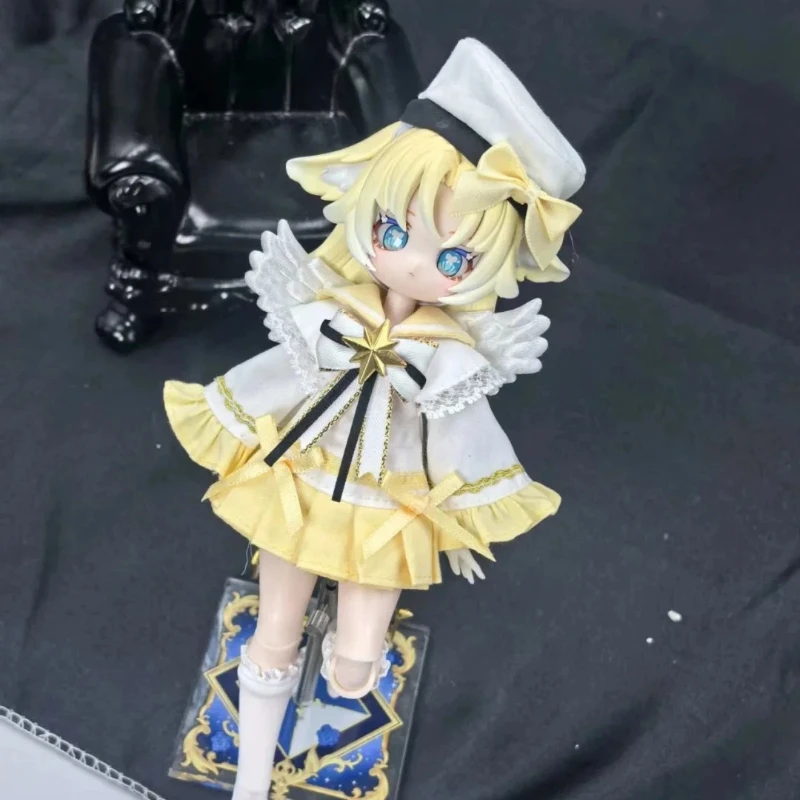 Фото Слипая коробка-сюрприз, натуральная Сакура, искусство Bjd, аномальная 1/12, шарнирная кукла, фигурка, орнамент, игрушка для девочек, подарок на день рождения №5
