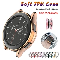 watch case for samsung watch 4 classic 42mm 46mm soft tpu bumper slim cover for galaxy watch 4 smartwatch protector accessories