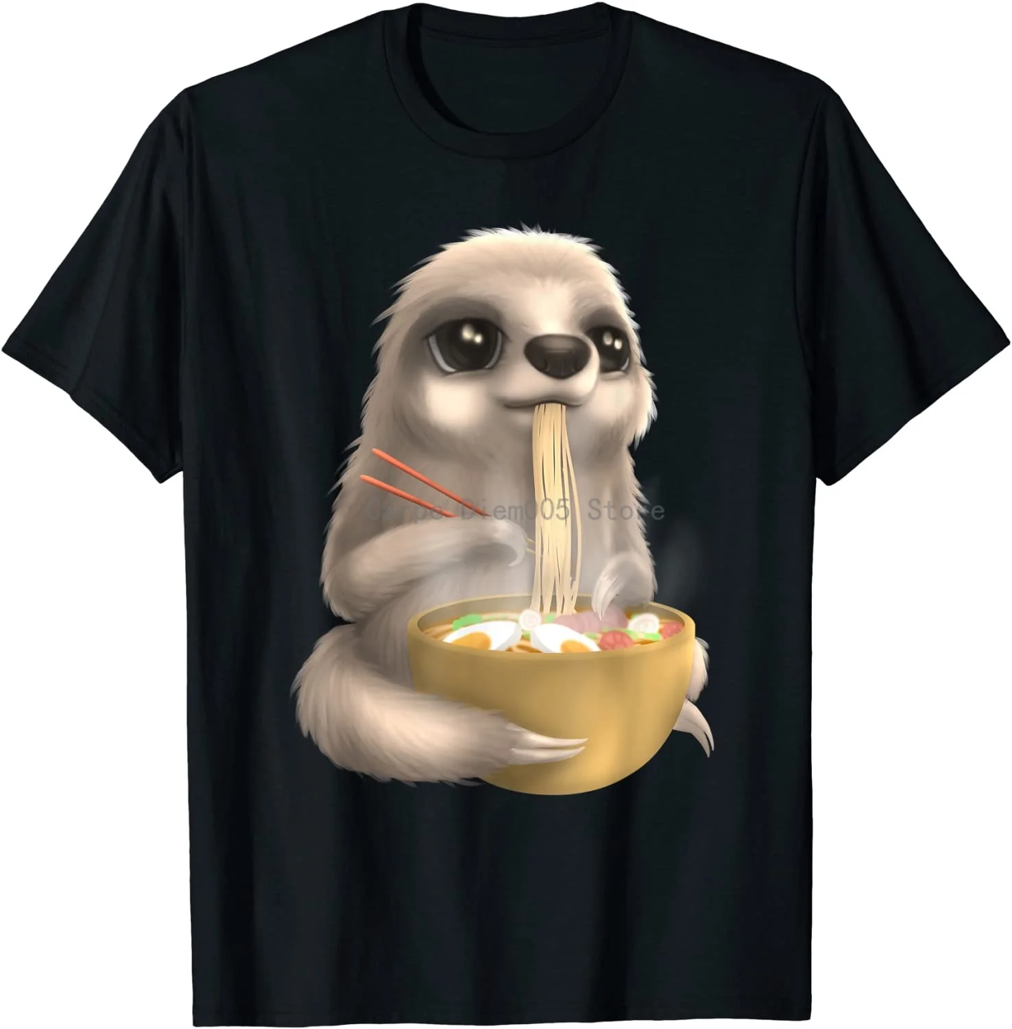 

Sloth Japanese Ramen Noodle Asian Food Cute Kawaii Foodie T-Shirt