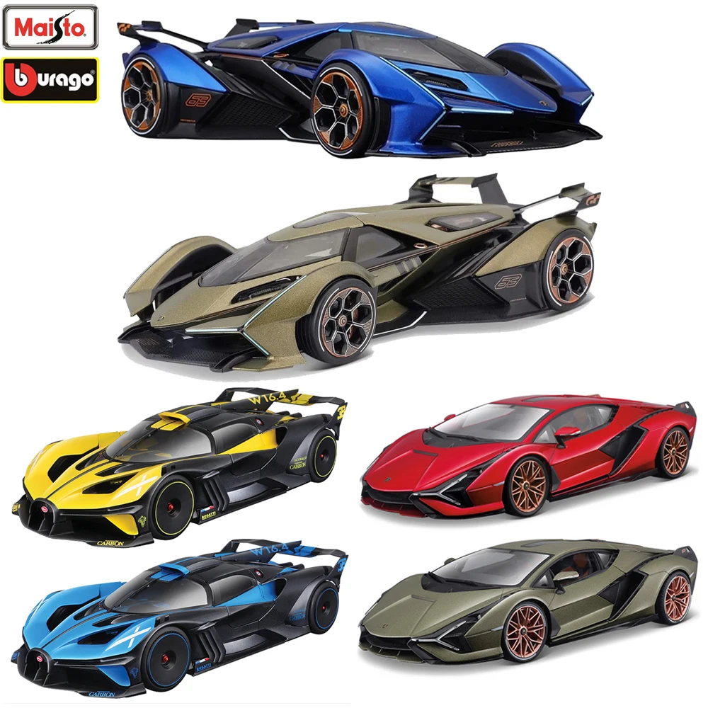 

Bburage Lamborghini SAIN FKP37 Cars Bugatti Bolide Model 1:18 Static Die Cast Car Model Collection Gift Toy For Adults