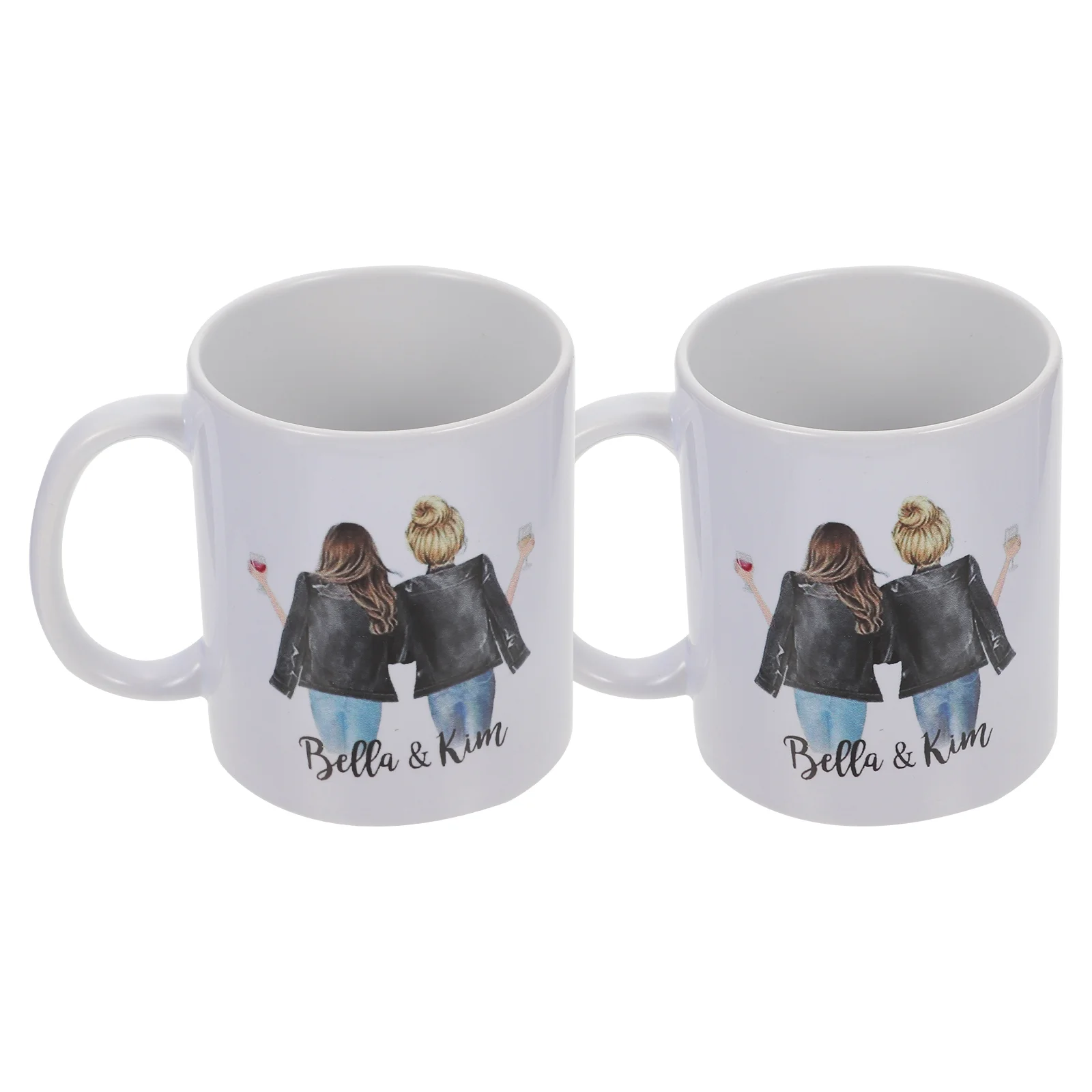 

Керамические кружки, кофейные чашки, домашние чашки для воды, практичные чашки для питья, 2 шт.