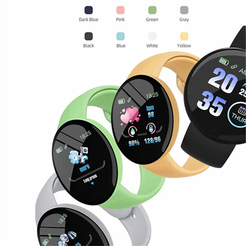 Мужские Смарт-часы D18s фитнес-трекер водонепроницаемый спортивный монитор