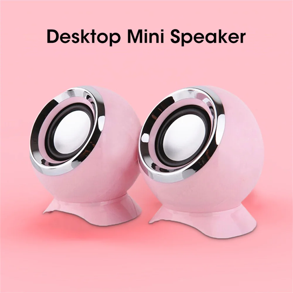

Mini Computer Mini Speaker Desktop Stereo 2.0 Speaker Portable Office Desktop Laptop Home Mini Wired Small Speaker
