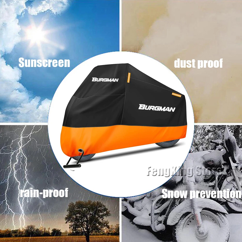 Чехол для мотоцикла SUZUKI Burgman 400 650 AN400 AN650 AN SKYWAVE 125 водонепроницаемый уличный