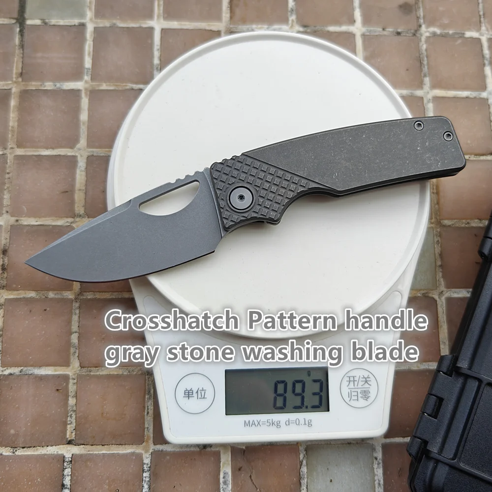 Фото JUFULE Новый OZ Roosevelt Rosie Титановая ручка Керамический подшипник 154-CM Стальной карманный инструмент EDC Кемпинг Охота Открытый складной нож №5