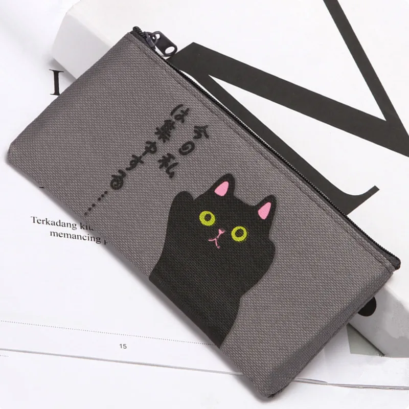 

Kawaii милый плохой кот пенал для ручек