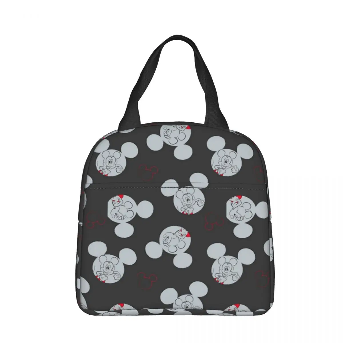 

Disney Mickey Insulated Lunch Bag Leakproof Cartoon Reusable Cooler Bag Tote Lunch Box School Travel Men Women