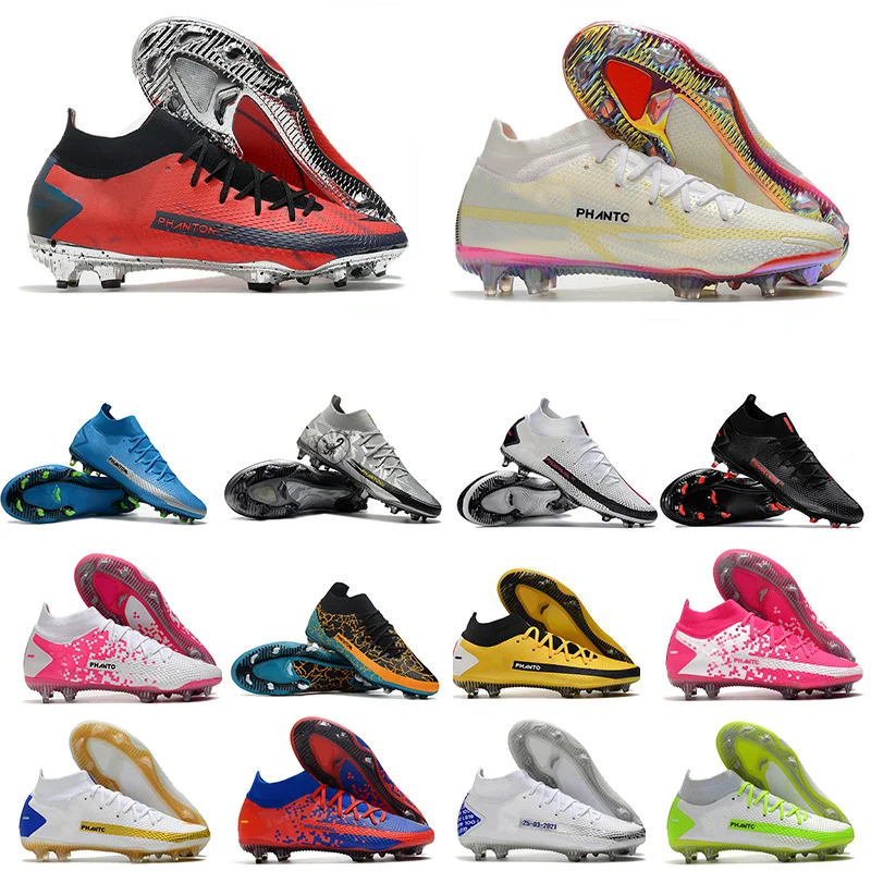 

Hot Sale Mens Phantom GT2 Elite FG Soccer Cleats High Quality Professional Outdoor Shoes Football Boots