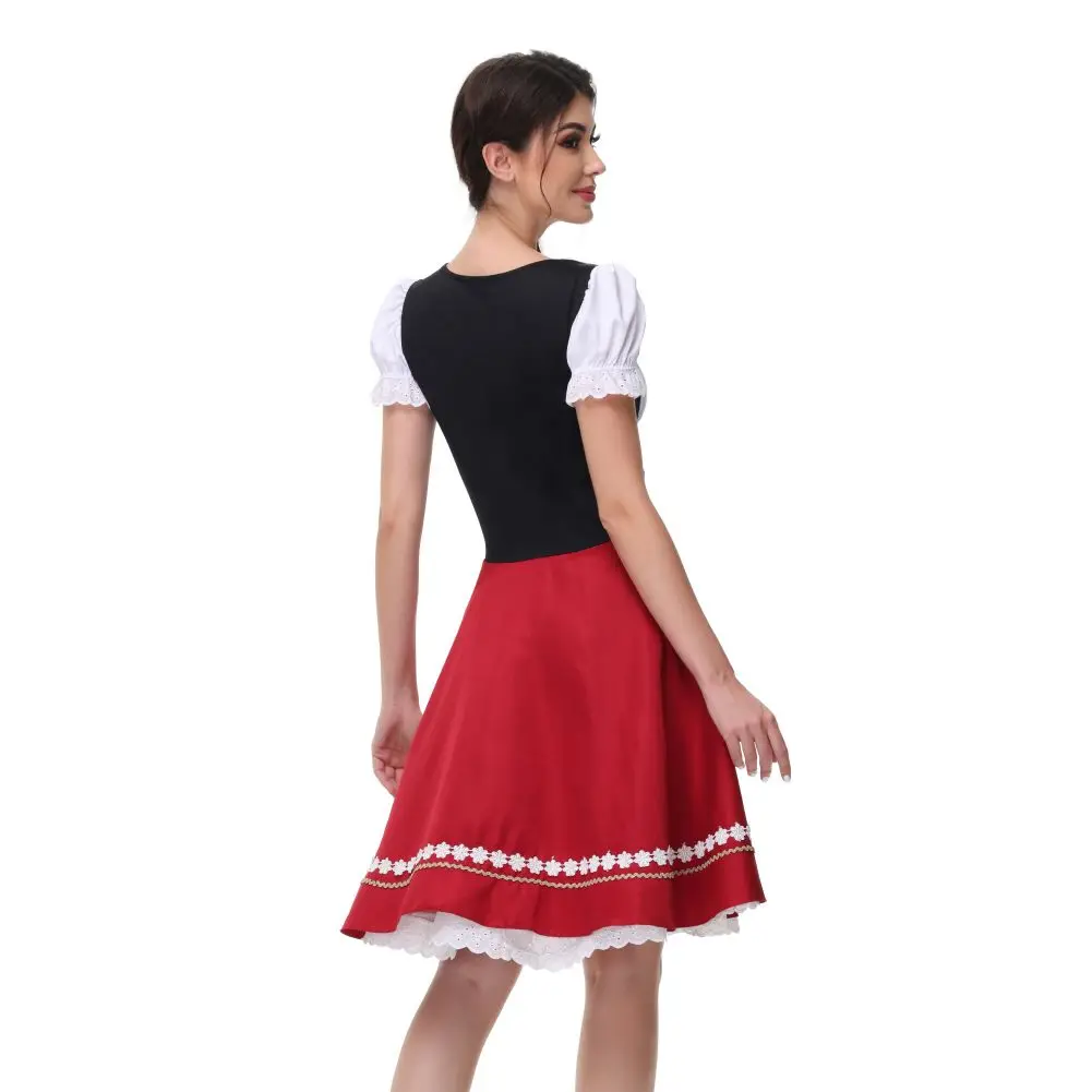 Зеленый сексуальный пивной костюм платье дирндл костюмы на Октоберфест Женская